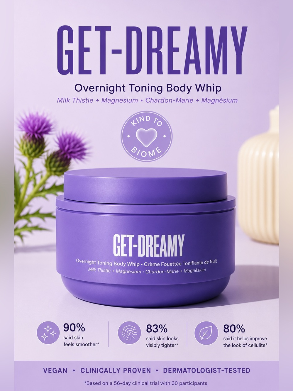Maelys GET-DREAMY Overnight Toning Body Whip 6.8 oz NEW Sealed Viral